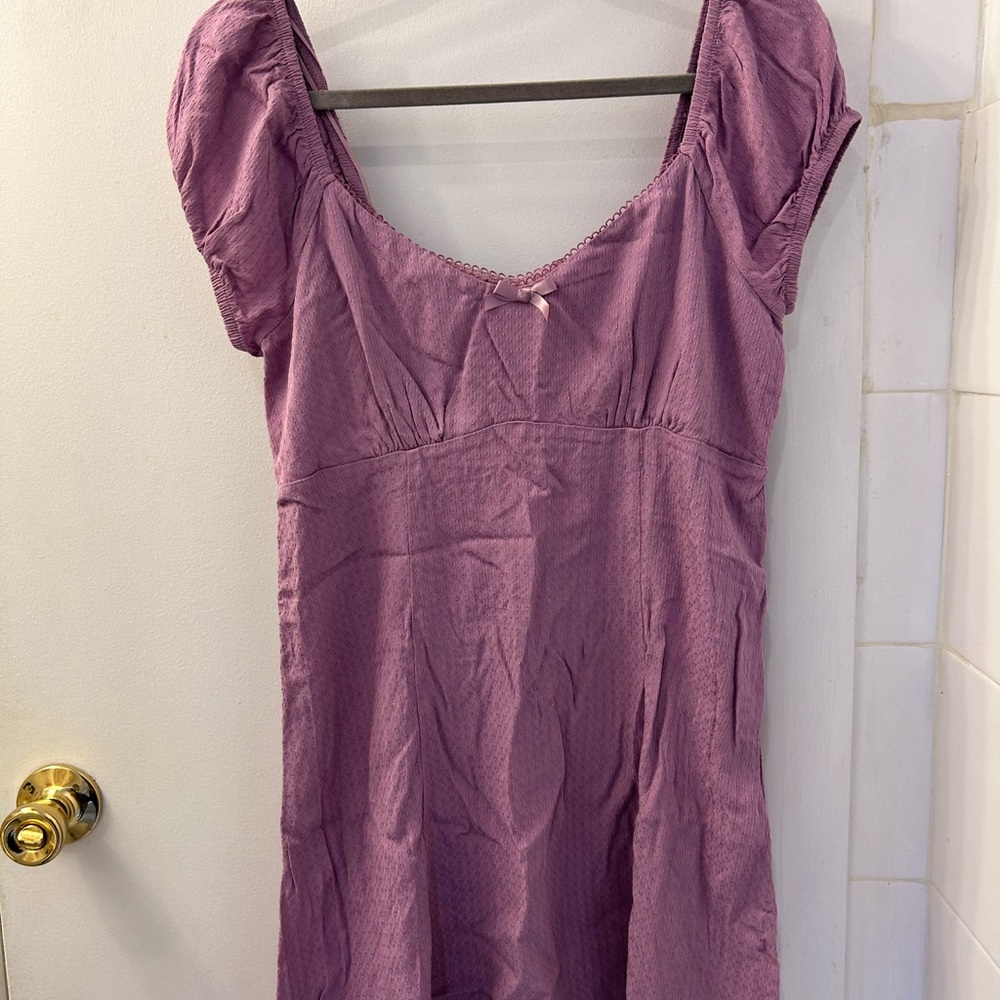 Elegant Purple Mini Dress